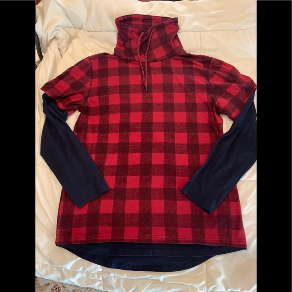 AMERICAN RAG Menswear Buffalo Plaid Red & Black LS Shirt Size L - Picture 3 of 9